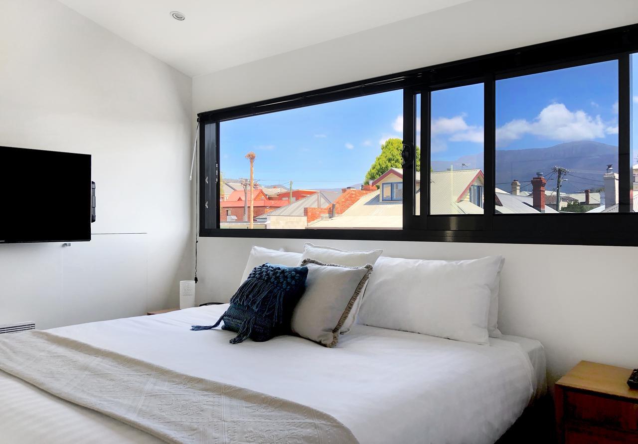 Sullivans Cove Apartments Hobart Exteriér fotografie A bedroom